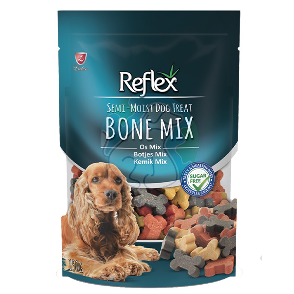 تشویقی نرم سگ Bone mix REFLEX 150gr